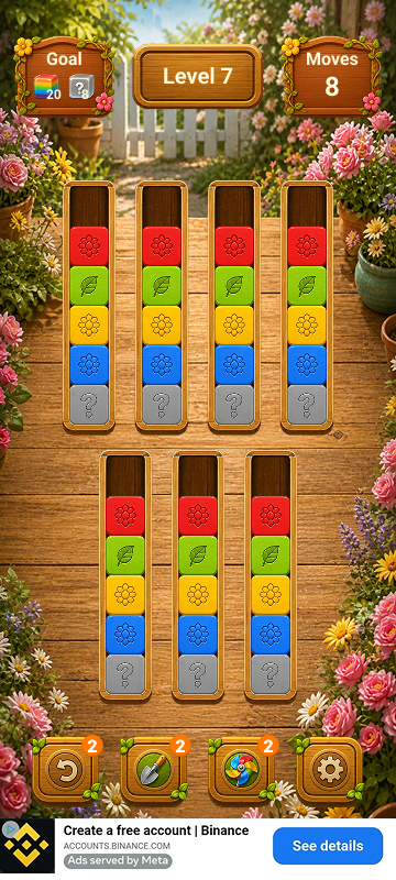 Bloom Block Sort gameplay